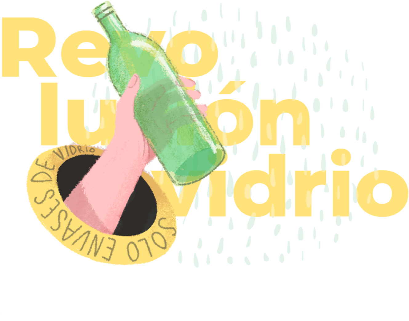 revolución del reciclaje de vidrio